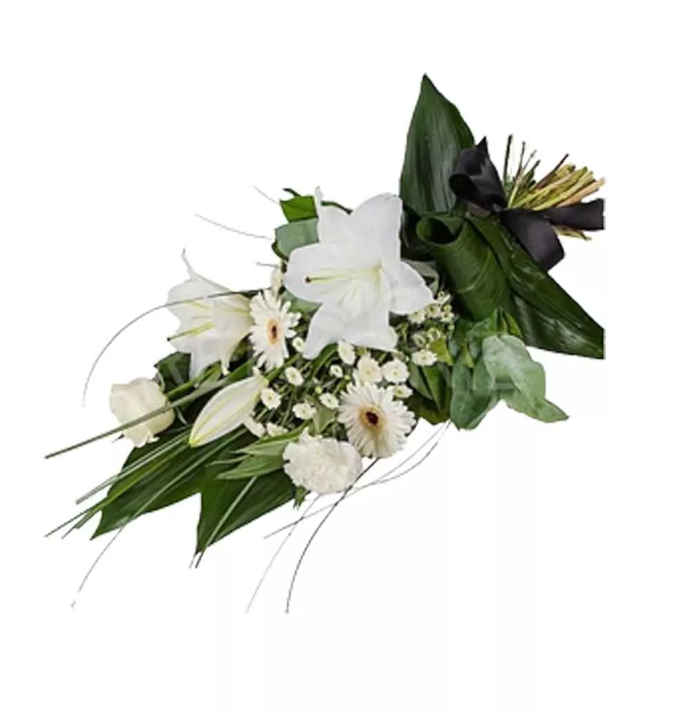 Sympathy Bouquet Of White Flowers