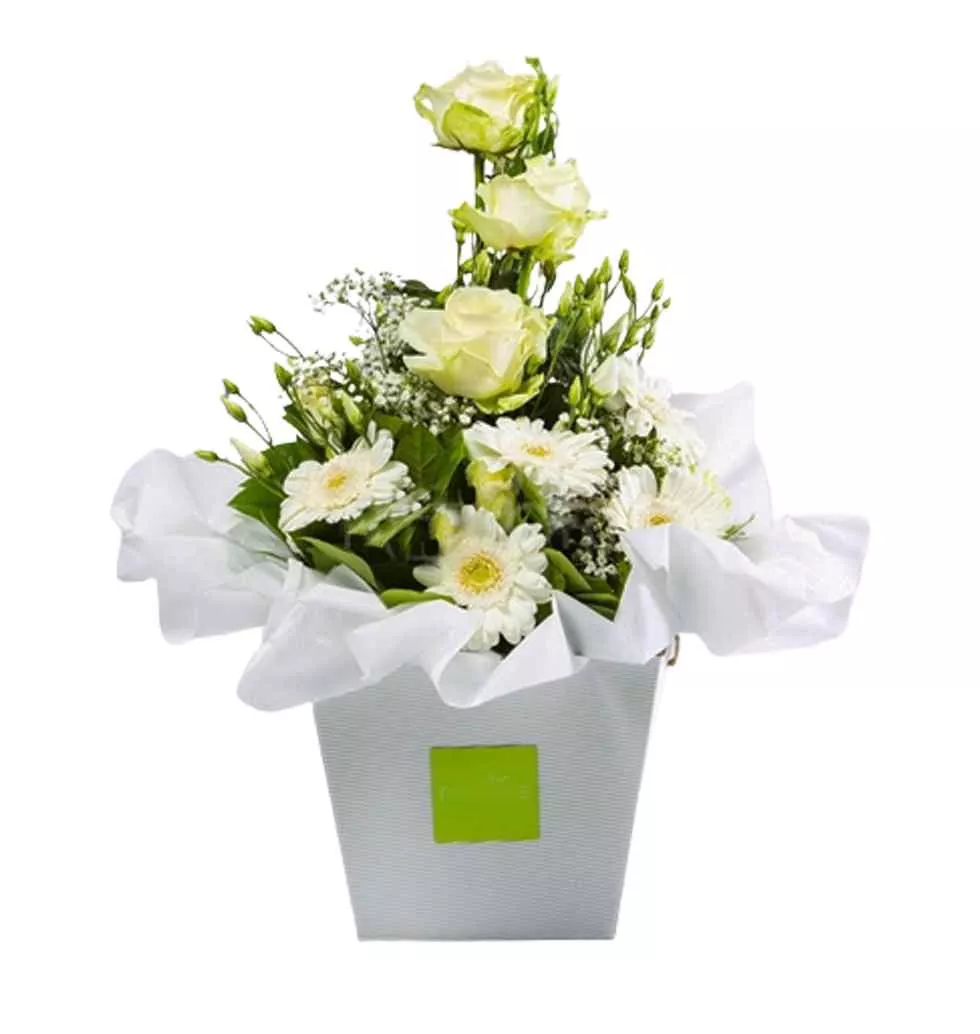 Timeless Elegance: White Flower Bouquet