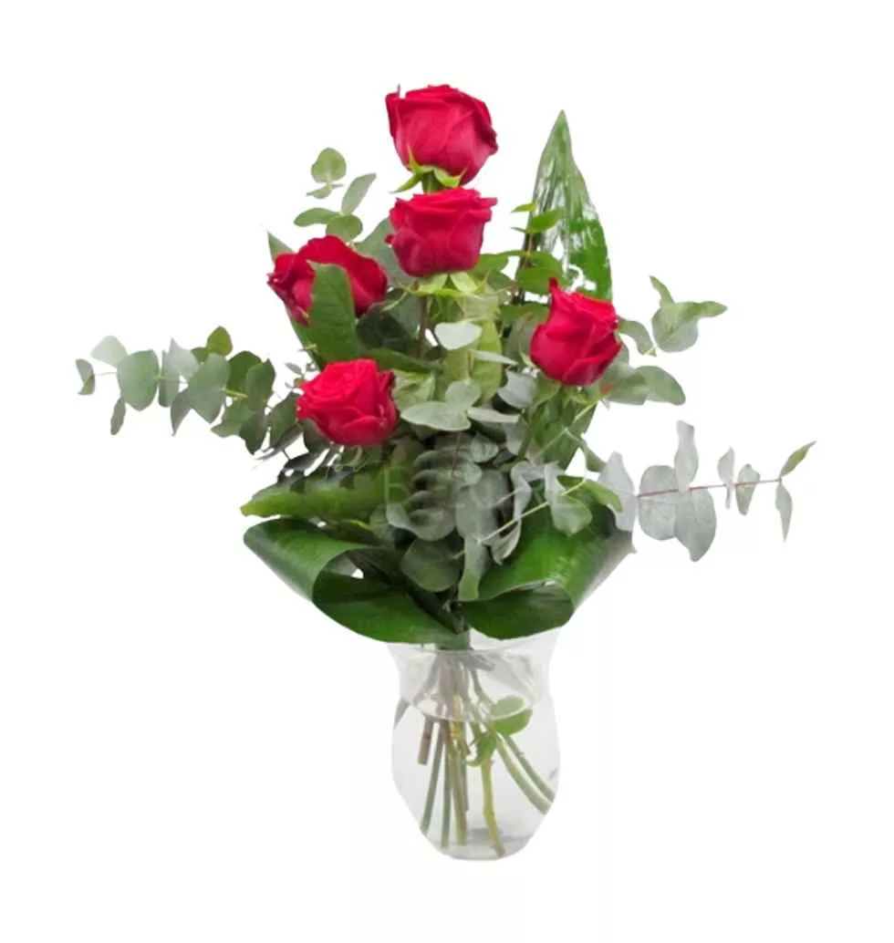 Classy Red RoseS Arrangement