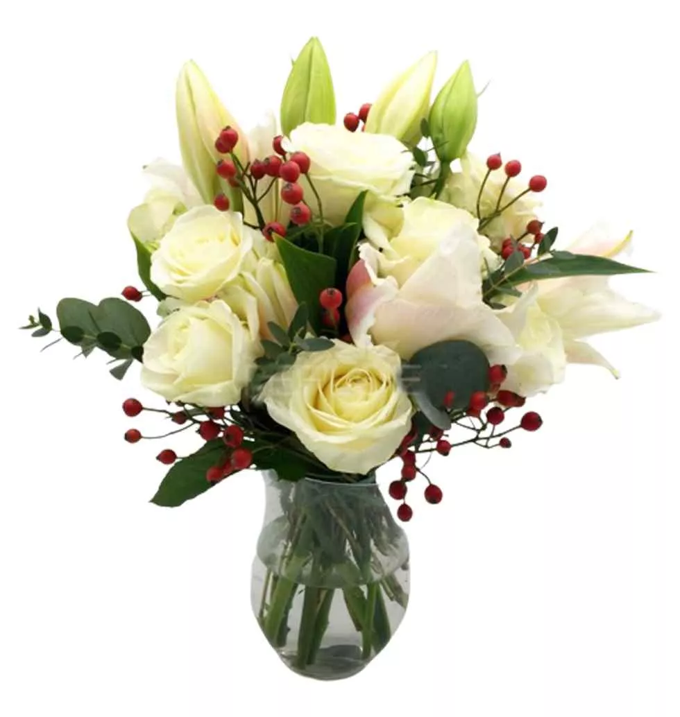 White Serenity Blooms Bouquet