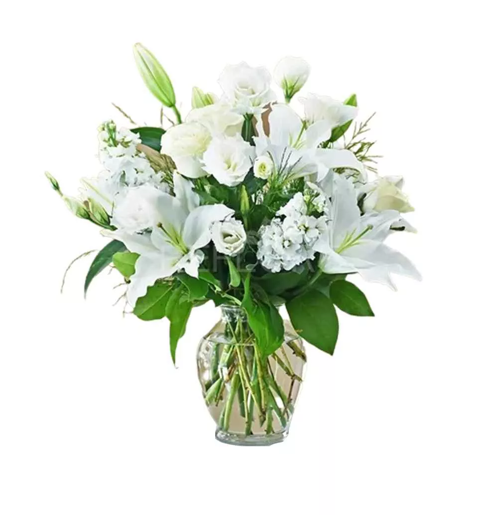 White Flowers For Sympathizing