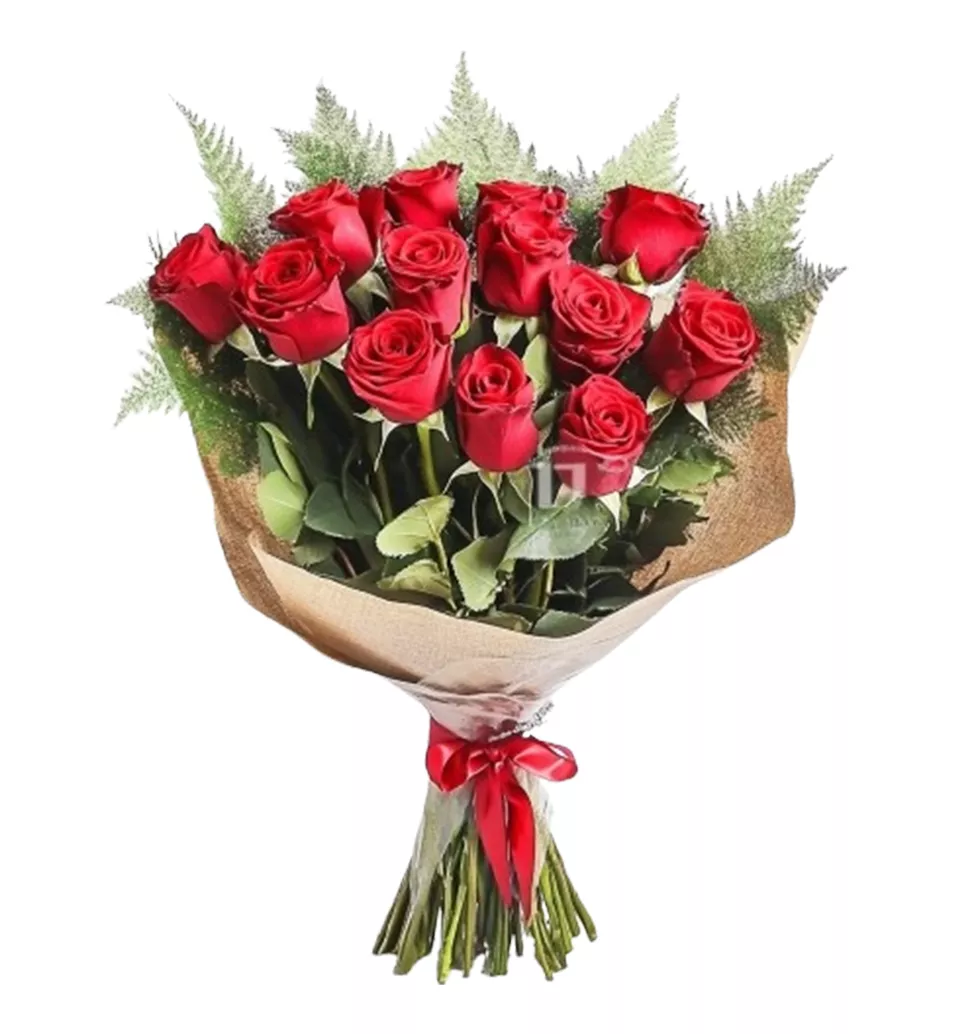 Impressive Red Rose Bouquet