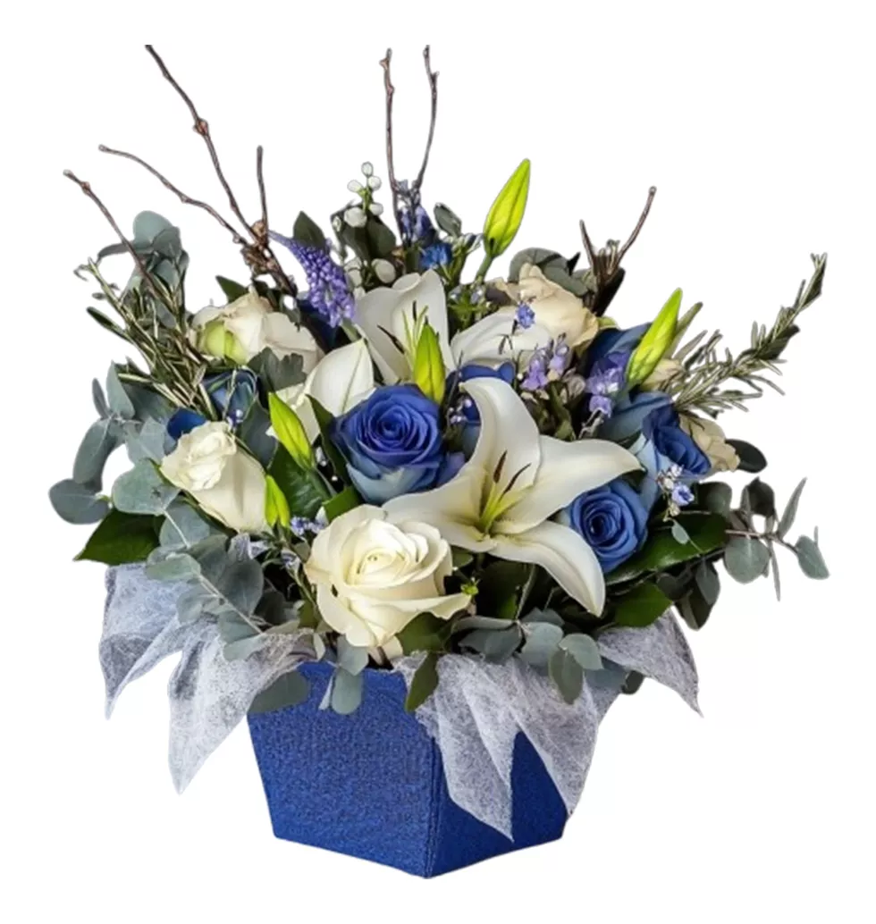 Blissful Blue Harmony Bouquet